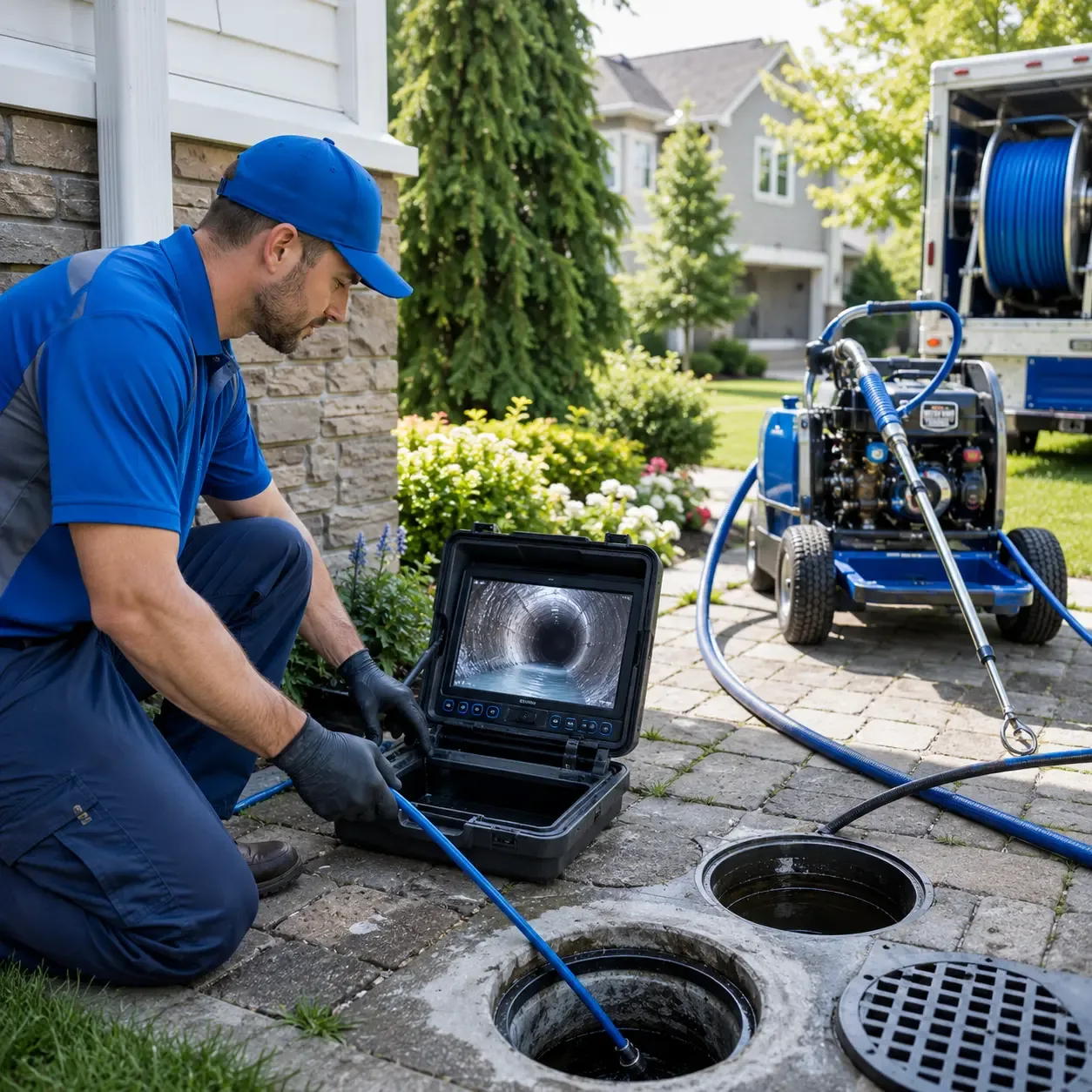 Outdoor drain cleaning professionals serving Pleasanton, TX